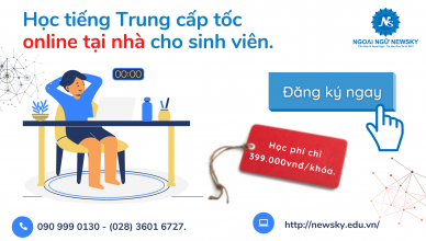 Hoc tieng Trung cap toc online tai nha cho sinh vien