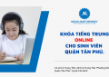 Khóa tiếng Trung online cho sinh viên quận Tân Phú