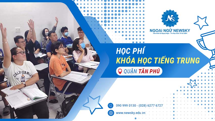 <center>Học phí khóa học tiếng Trung chất lượng tại quận Tân Phú</center>