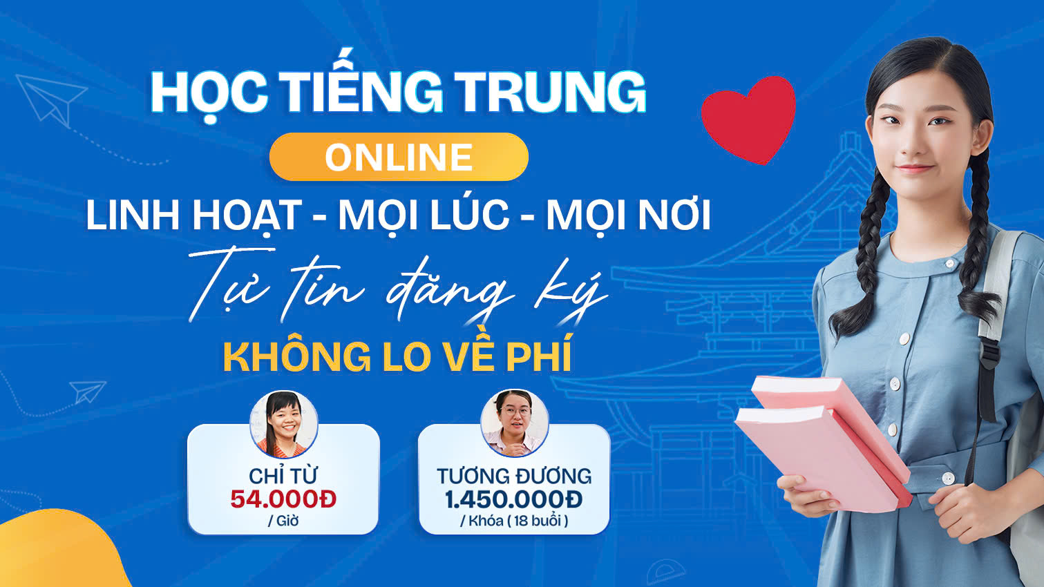 Popup Khóa tiếng Trung Online